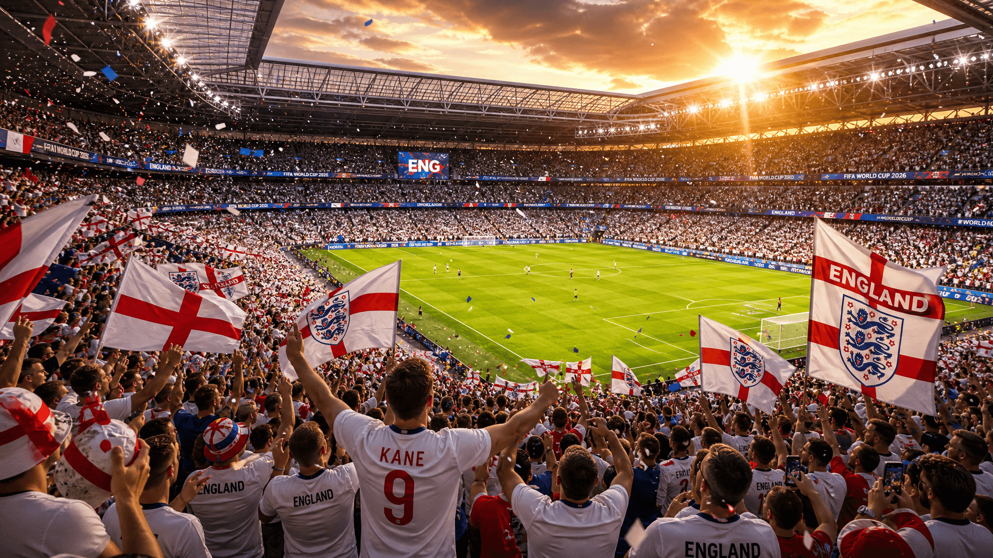 England fans World Cup 2026