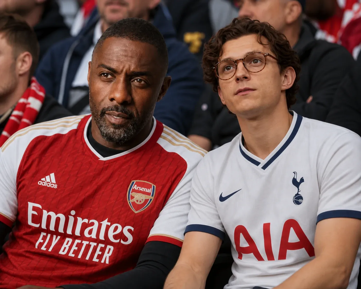 Arsenal and Tottenham fans