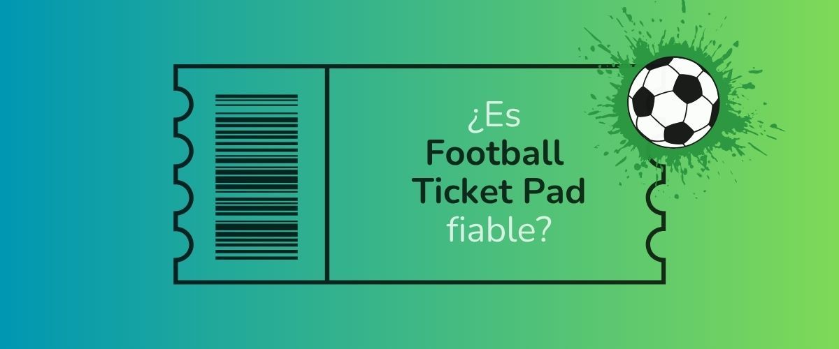 Boleto con balón y texto