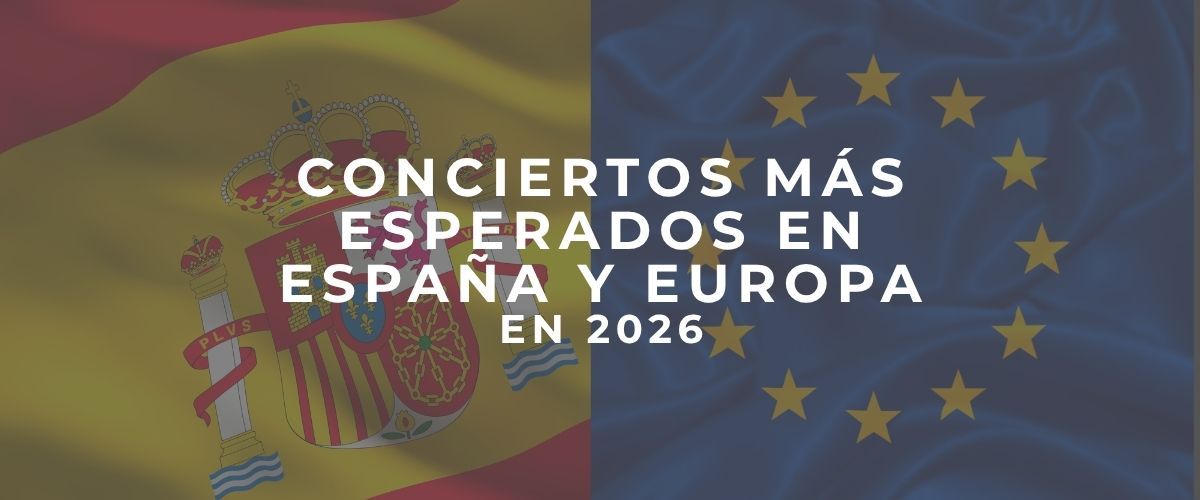 Fondo bandera España y Europa con texto