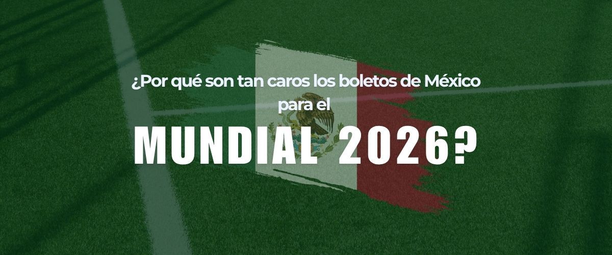 Campo fútbol con bandera mexicana 