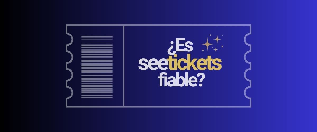 Ilustración de una entrada sobre fondo azul