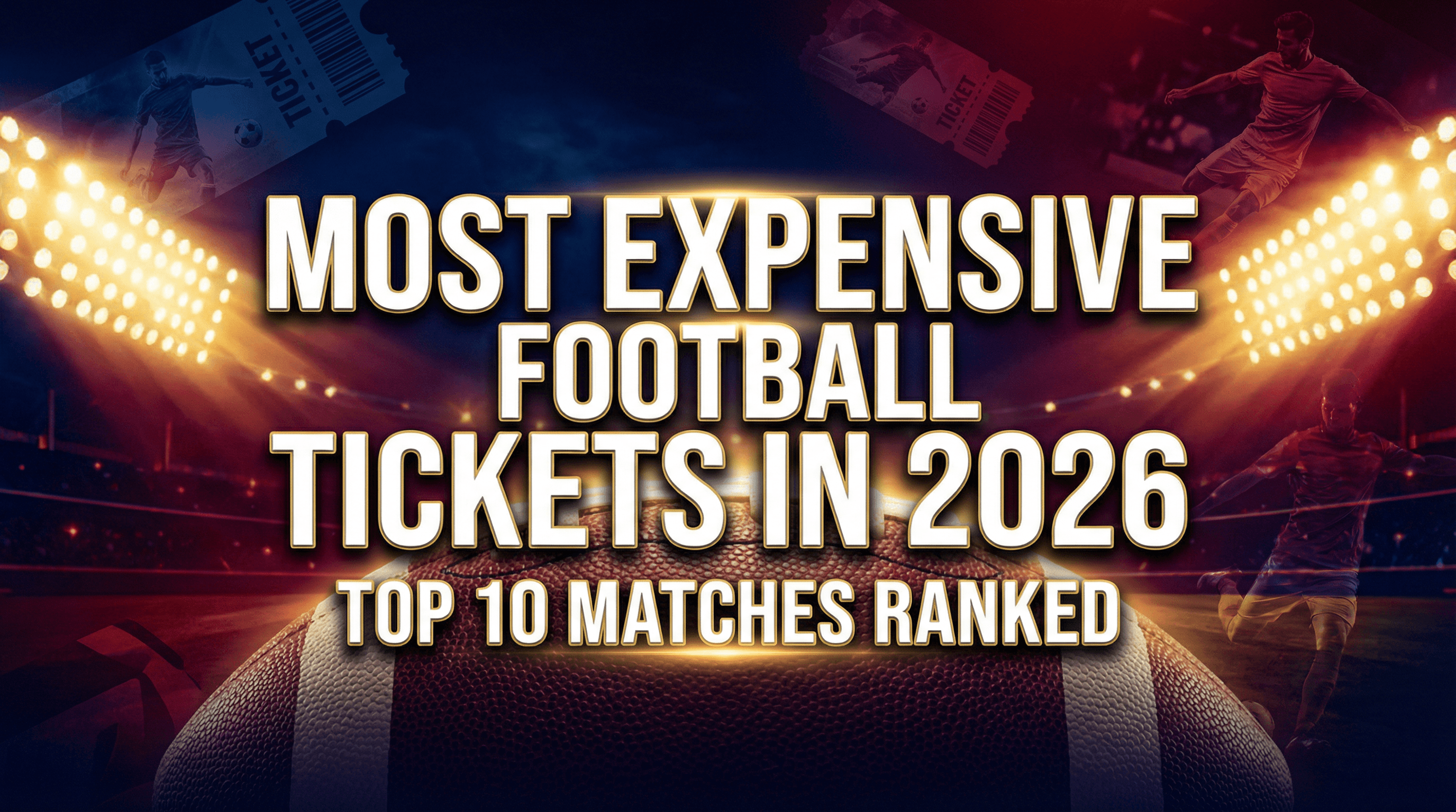 Most Expensive Football Tickets in 2026: Top 10 Matches Ranked