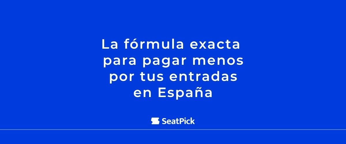 Fondo azul SeatPick con texto