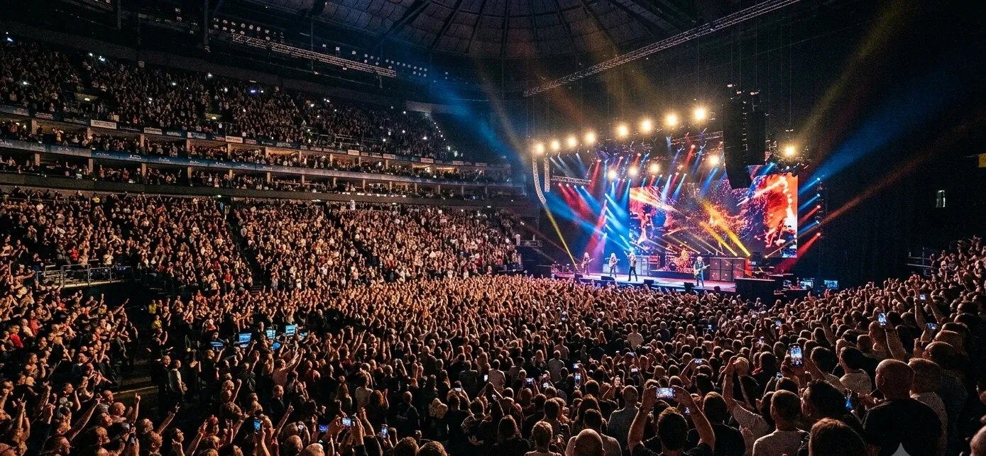Fans at a sold-out arena show in the UK