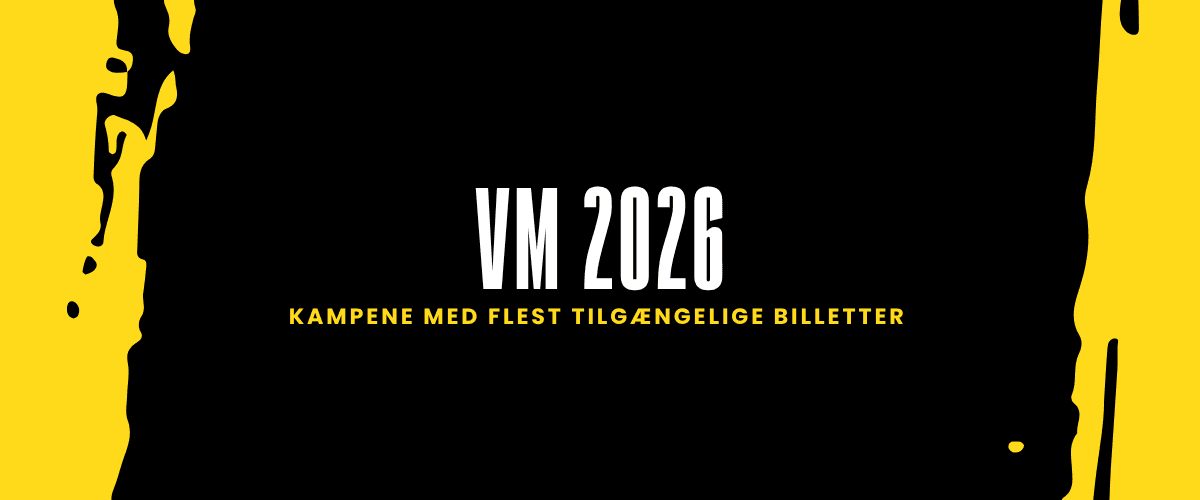 VM 2026 med sort og gul baggrund