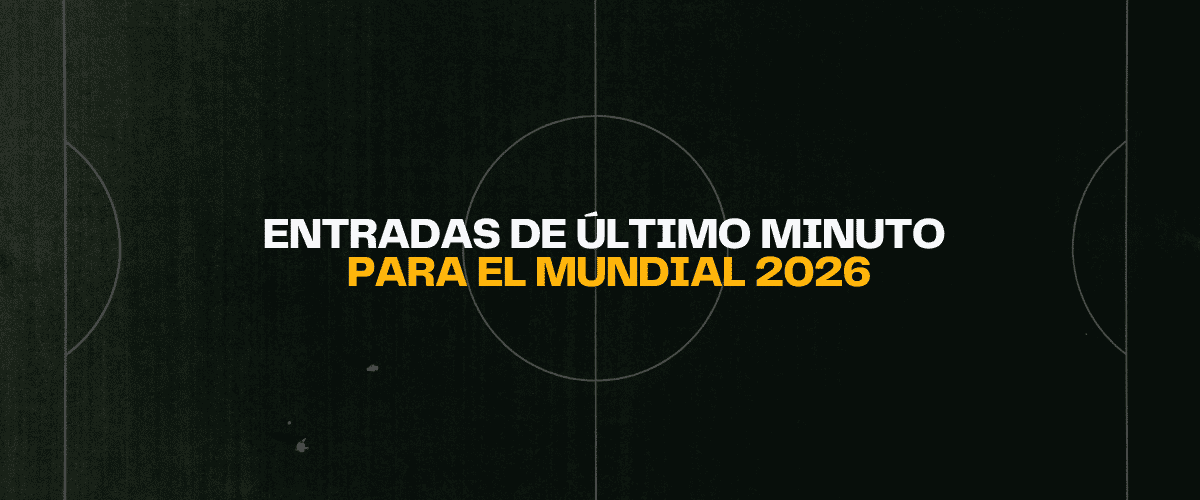 Entradas de último minuto para el Mundial 2026 sobre cancha de fútbol