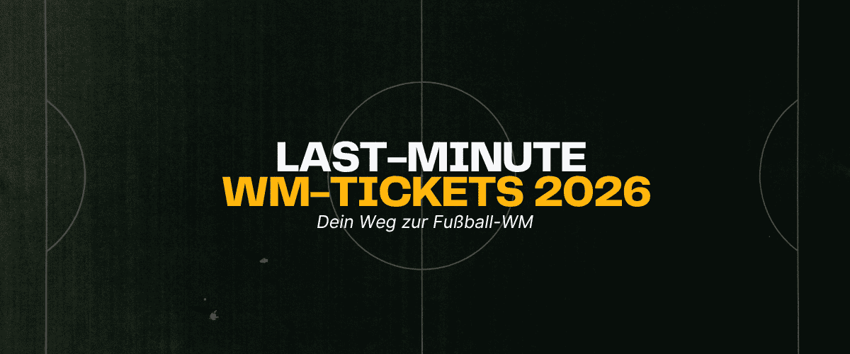 Last-Minute WM-Tickets 2026 auf Fußballfeld-Hintergrund